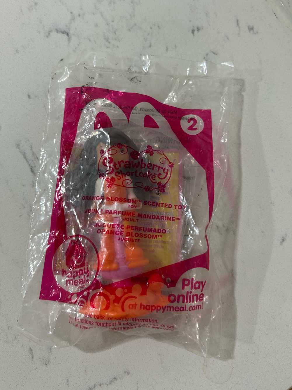 New McDonald's Strawberry Shortcake Happy Meal Toy - Orange Blossom Scented Toy
